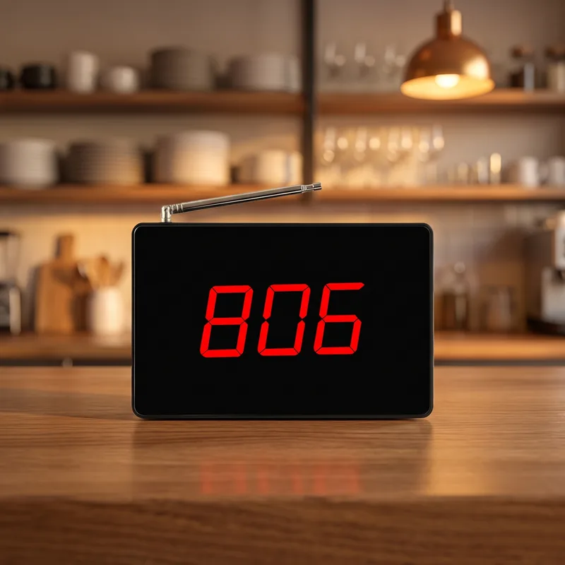 Servis tezgâhındaki Vycall D20 göstergesinde çağrı numarası
