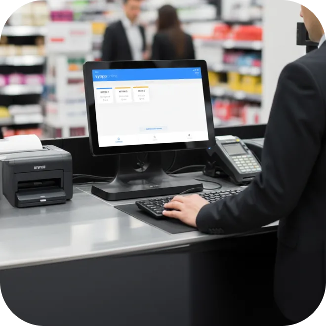 Retail staff calling button combination