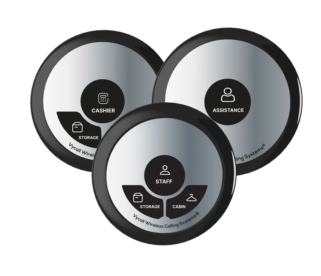 Retail staff calling buttons