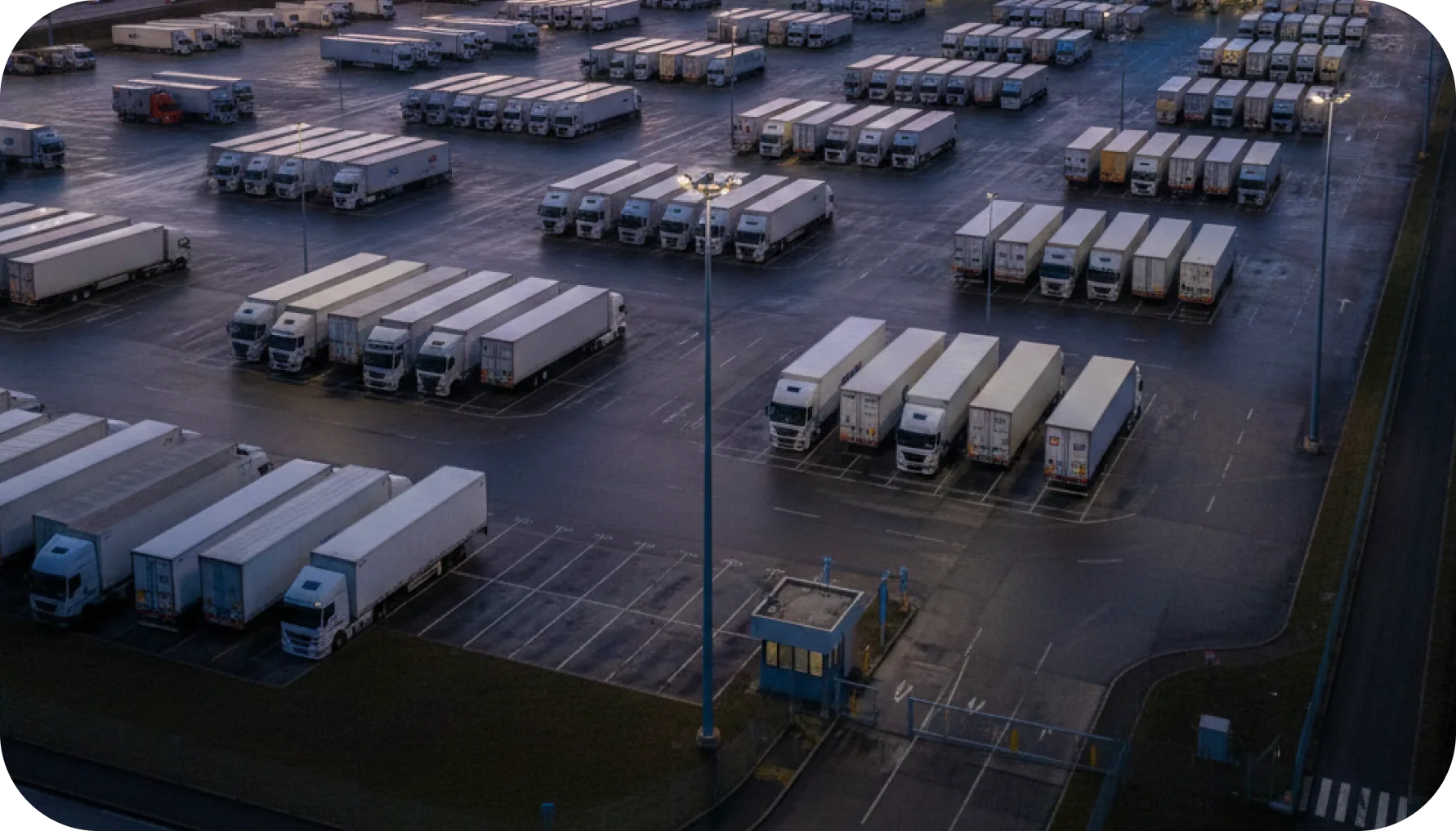 Vycall truck park queue management system