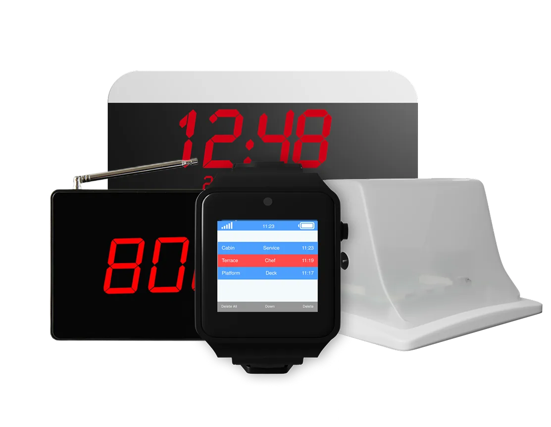 Yacht crew receiver devices