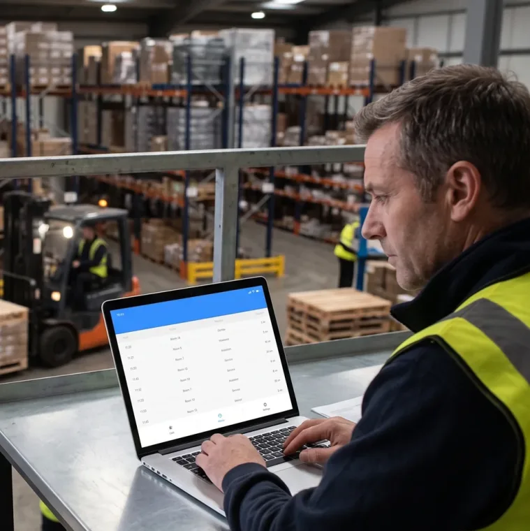 Forklift çağrı yönetim paneli