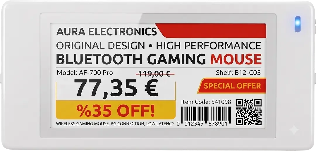 digital shelf label combination