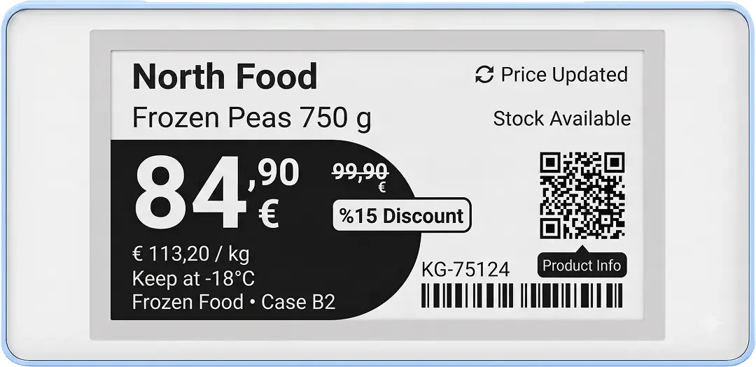 digital price label combination