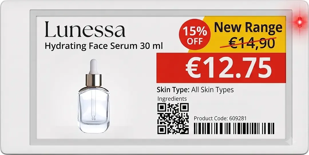 electronic shelf label combination