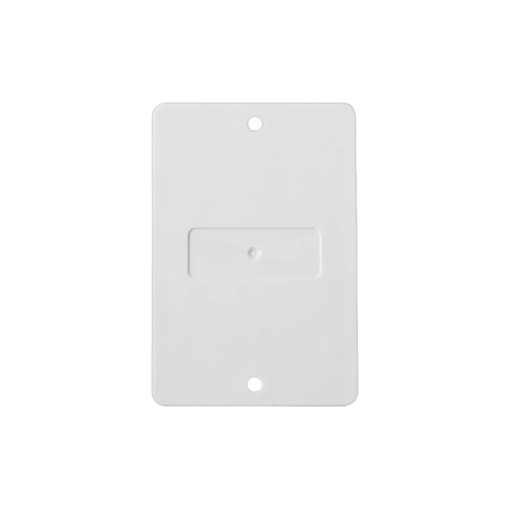 The rear mounting plate of the Vycall A100 call button — screw mounting