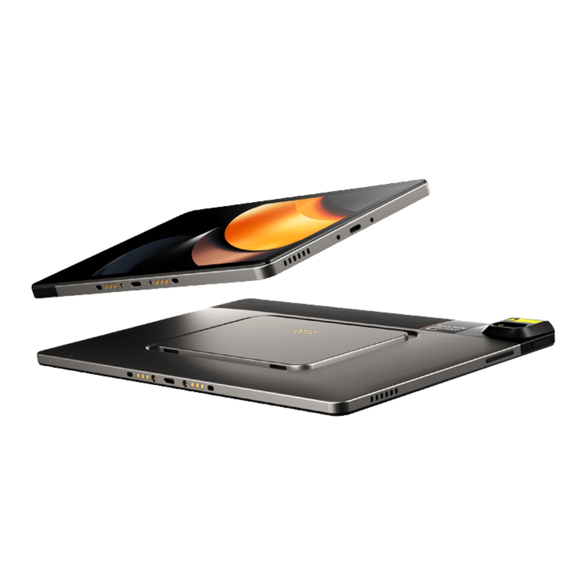 Sunmi CPad tablet açılı ön ve arka görünüm