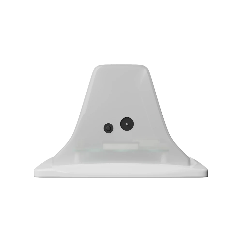 The Vycall L20 light indicator, side view — wall and desk body