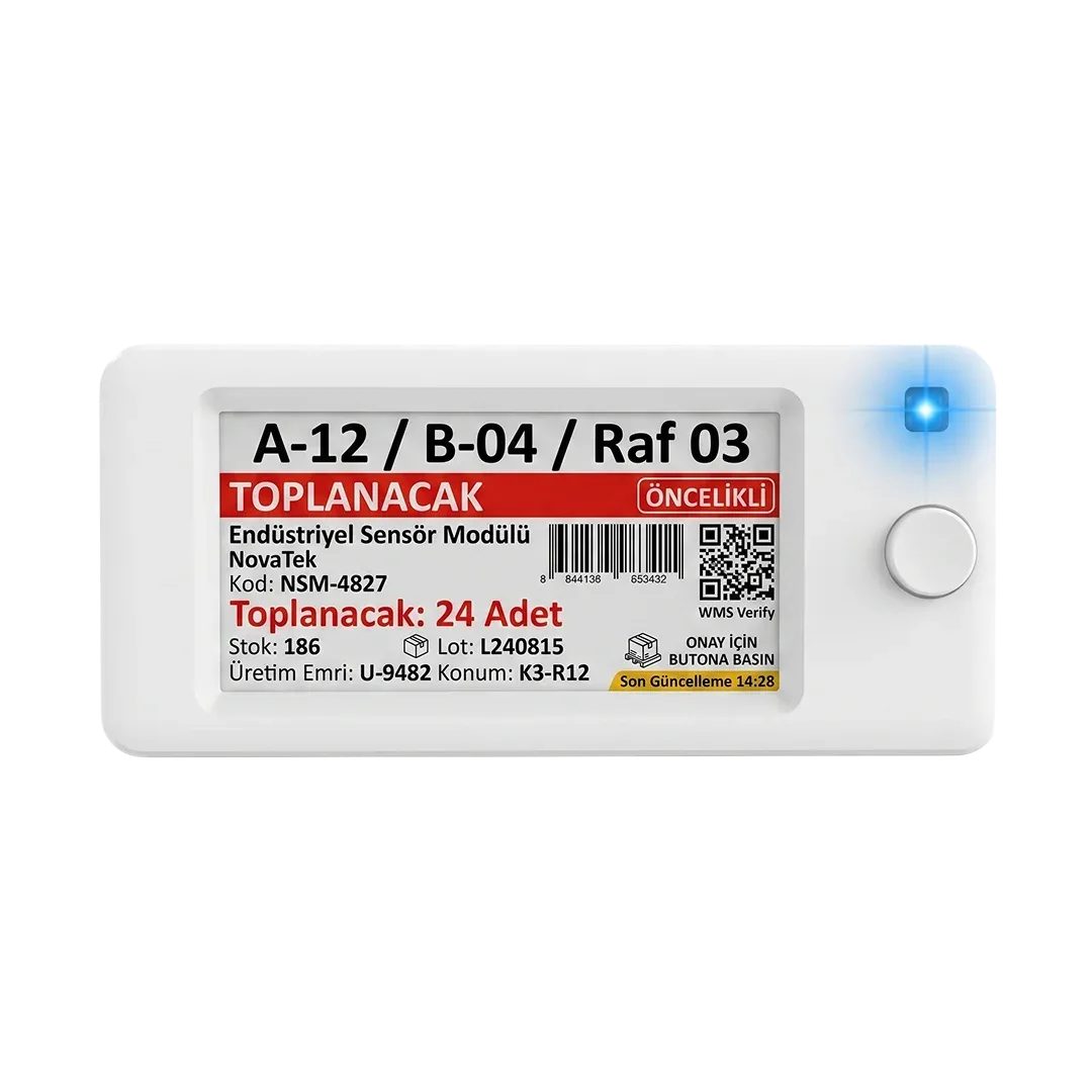 VyTag electronic shelf label in use