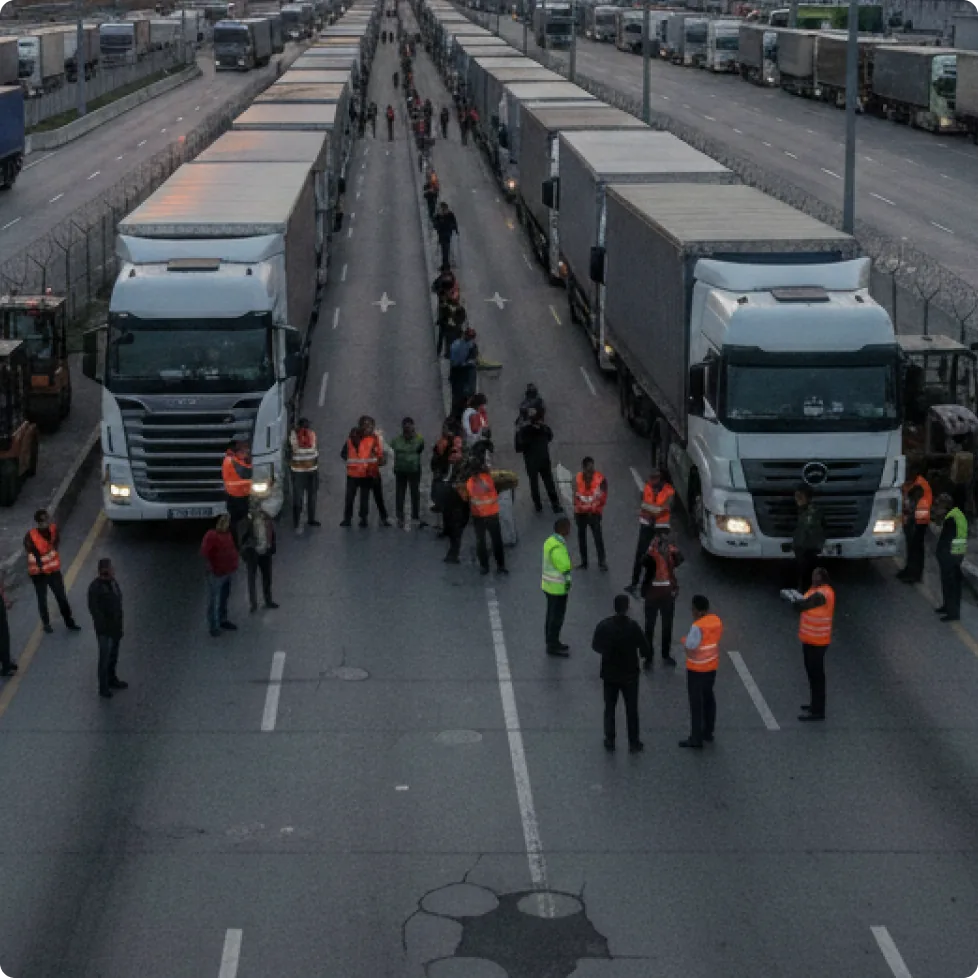 Gümrük Sahaları için Tır Parkı Çağrı Sistemi